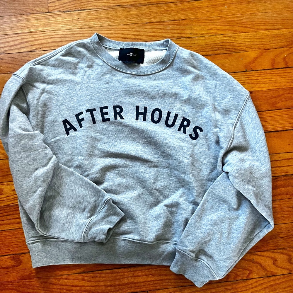 7 for all mankind crewneck AFTER HOURS